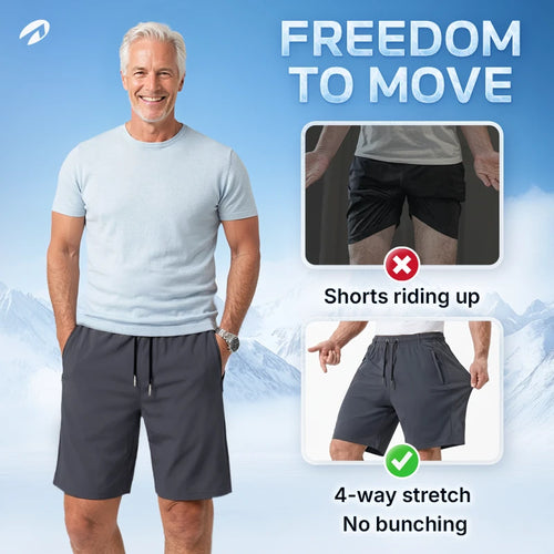 Senvy - Ultra-Breathable Ice Silk Stretch Shorts