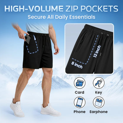 Senvy - Ultra-Breathable Ice Silk Stretch Shorts