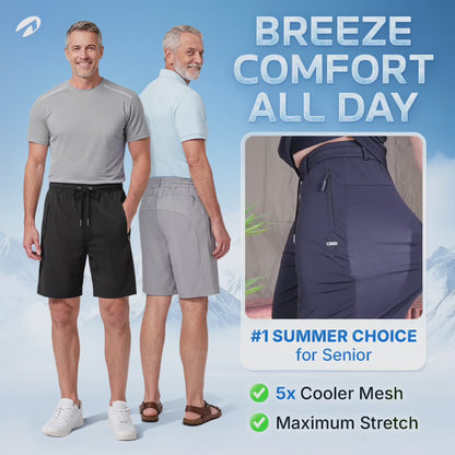 Senvy - Ultra-Breathable Ice Silk Stretch Shorts